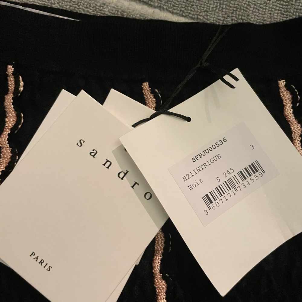 Sandro Paris  Short A-line Knit Skirt - Picture 6 of 6